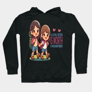 Sisters Bond: Adventure and Loyalty Hoodie